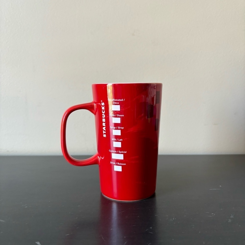 😍2/$20 Starbucks 30th Anniversary 2014 Christmas Blend Red Coffee Mug 12 fl oz - Picture 4 of 8